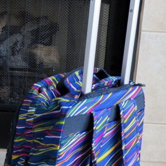 New Kipling Sanaa Wheeled Backpack w Furry Monkey - Picture 7 of 8